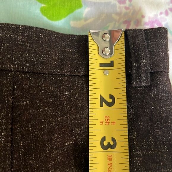 Vintage Escada Wool Pants Notched Ankles - 40 ALTERED - Picture 15 of 16